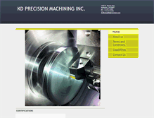 Tablet Screenshot of kdprecision.com